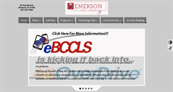 Desktop Screenshot of emersonlibrary.org